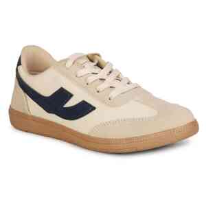 SportStar Beige Navy Sneakers (Women)
